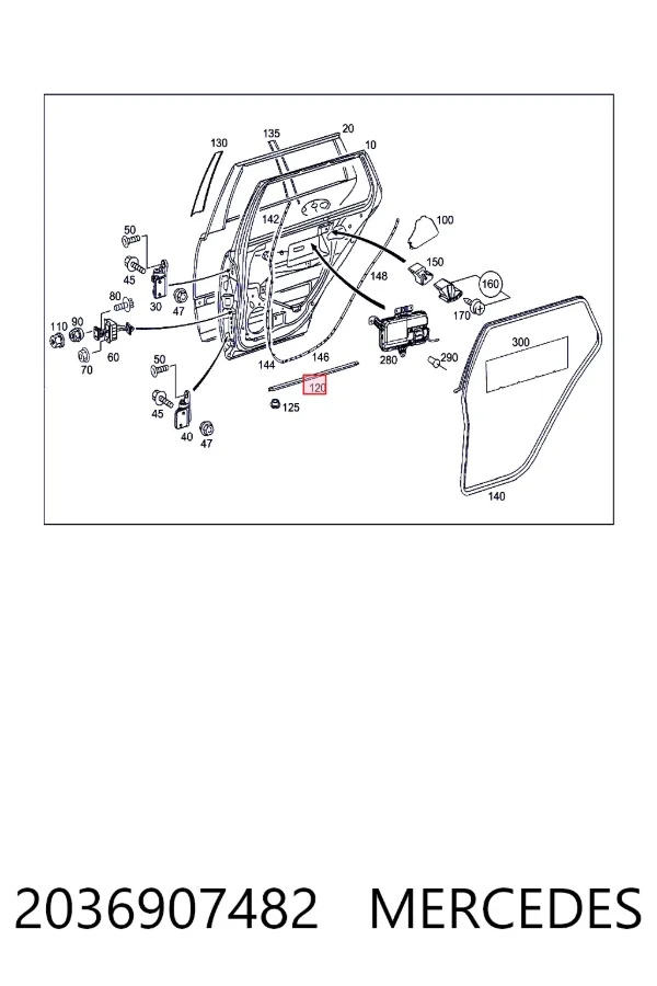  Mercedes A2036907482 цена, от 45.61 USD