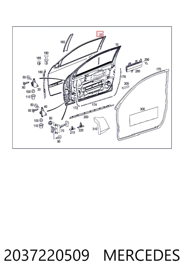 A2037220509 Mercedes 