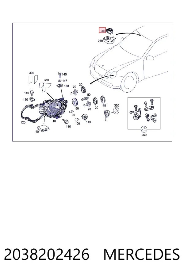  Mercedes A2038202426