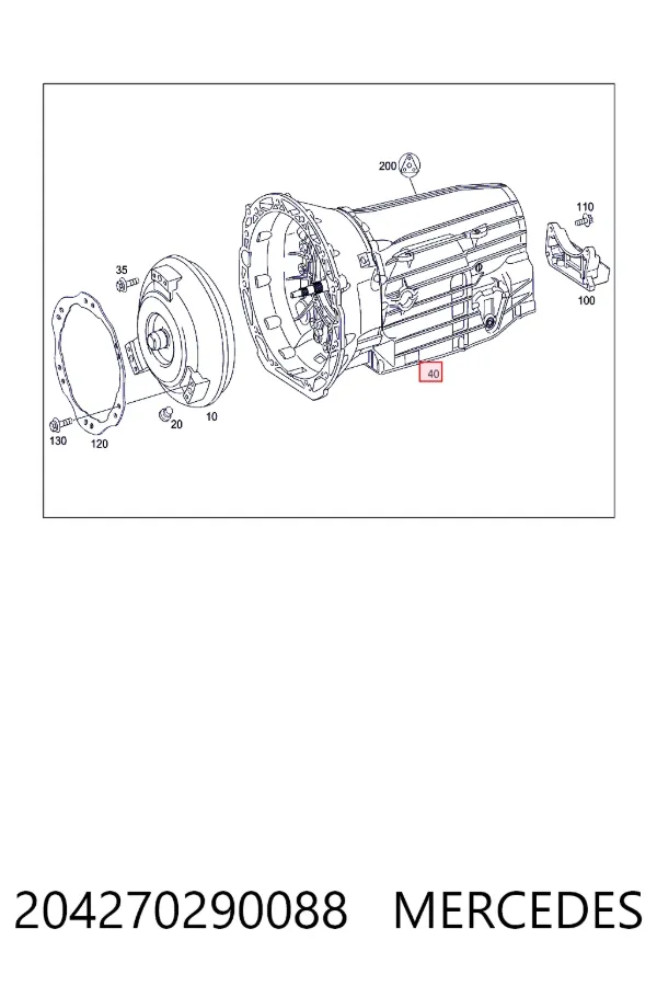 Коробка передач автомат Mercedes A2042702900 цена, от 1128.83 USD