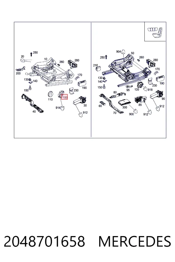  Mercedes A2048701658 цена, от 25.40 USD
