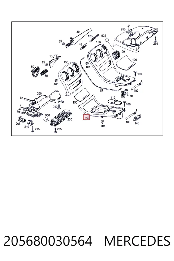  Mercedes A2056800305 цена, от 57.14 USD