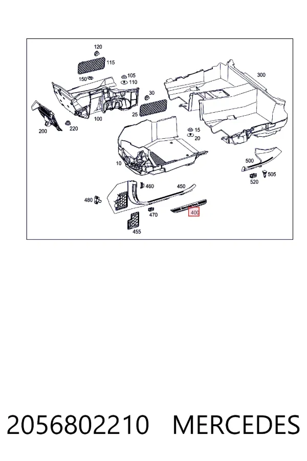  Mercedes A2056802210 цена, от 31.67 USD