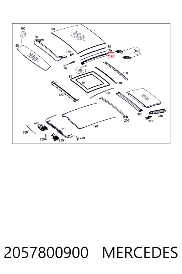 A2057800900 Mercedes 