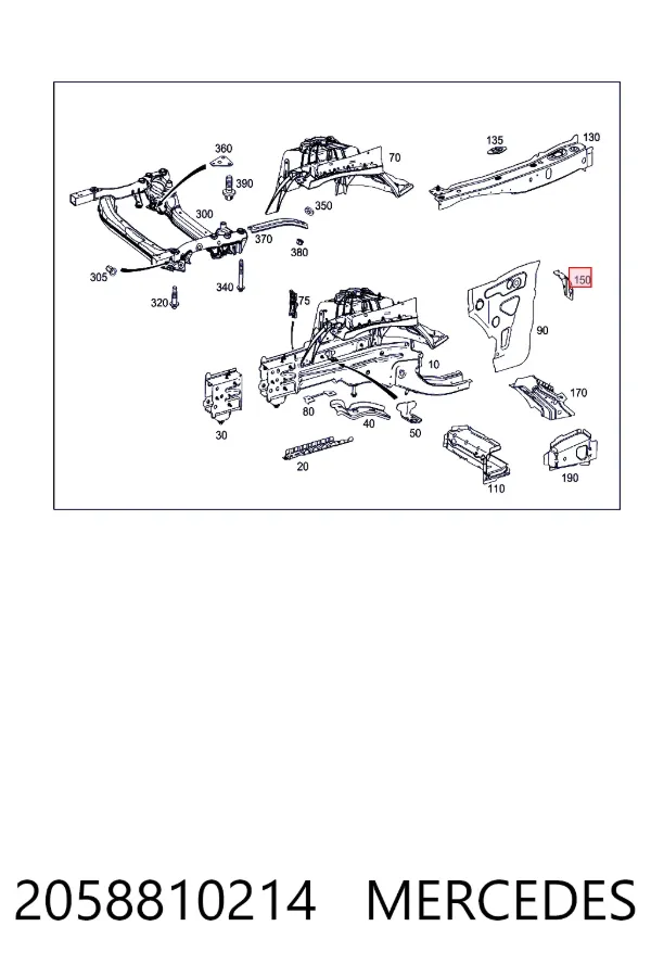 A2058810214 Mercedes 