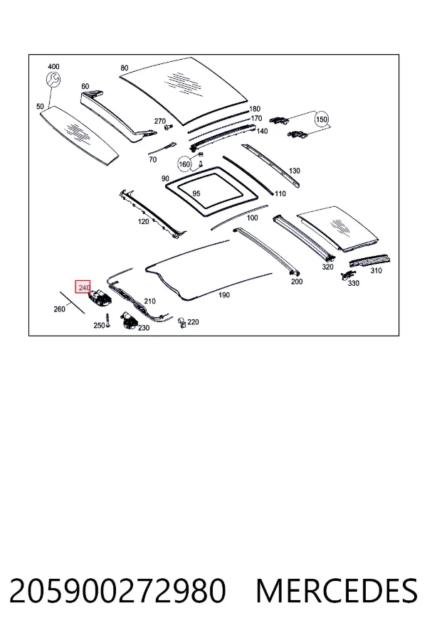  Mercedes A2059002729 цена, от 48.00 USD