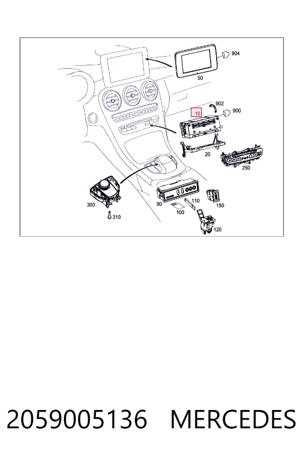 A2059005136 Mercedes 