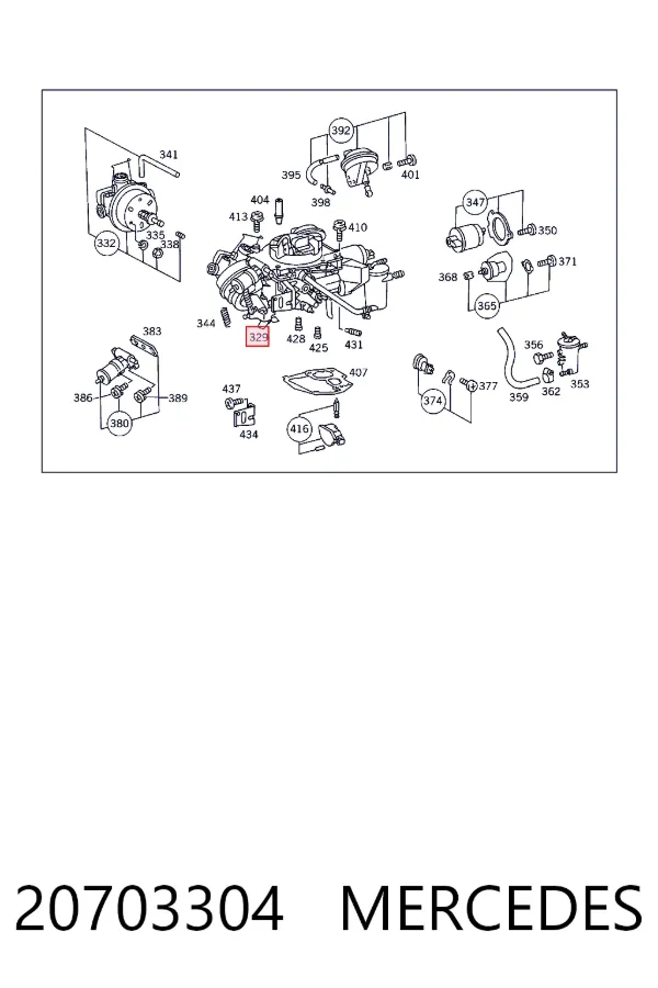 Карбюратор в сборе Mercedes A0020703304 цена, от 117.29 USD