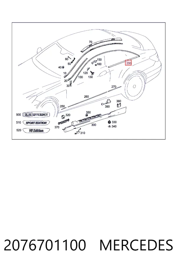  2076701100 Mercedes