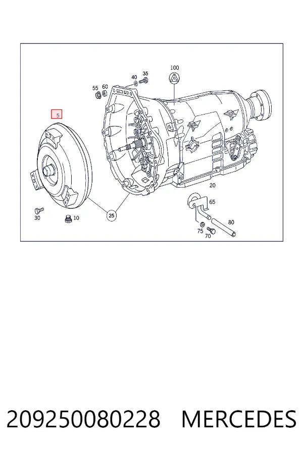 Купить A2092500802 Mercedes Муфта гидравлическая