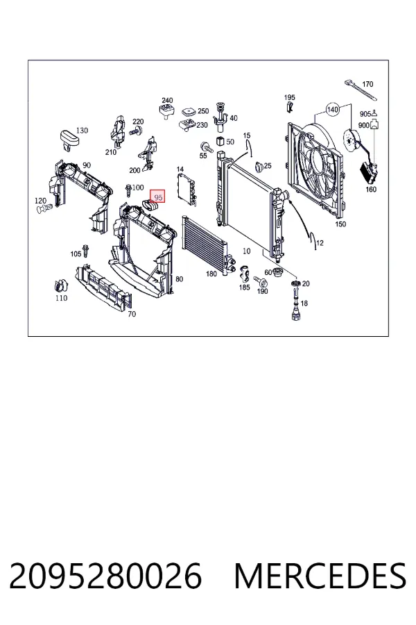 A2095280026 Mercedes 