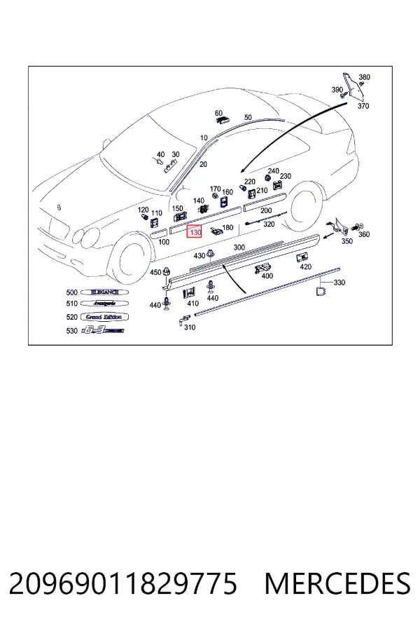  Mercedes A2096901182