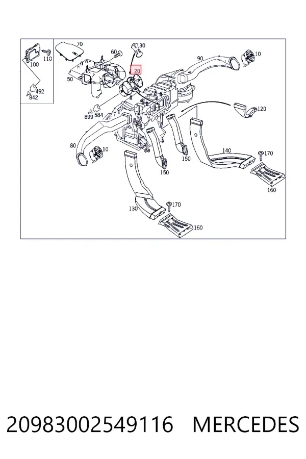 A2098300254 Mercedes 