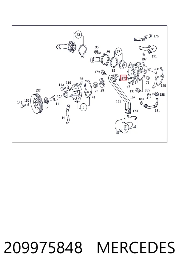  Mercedes A0209975848 цена, от 10.14 USD