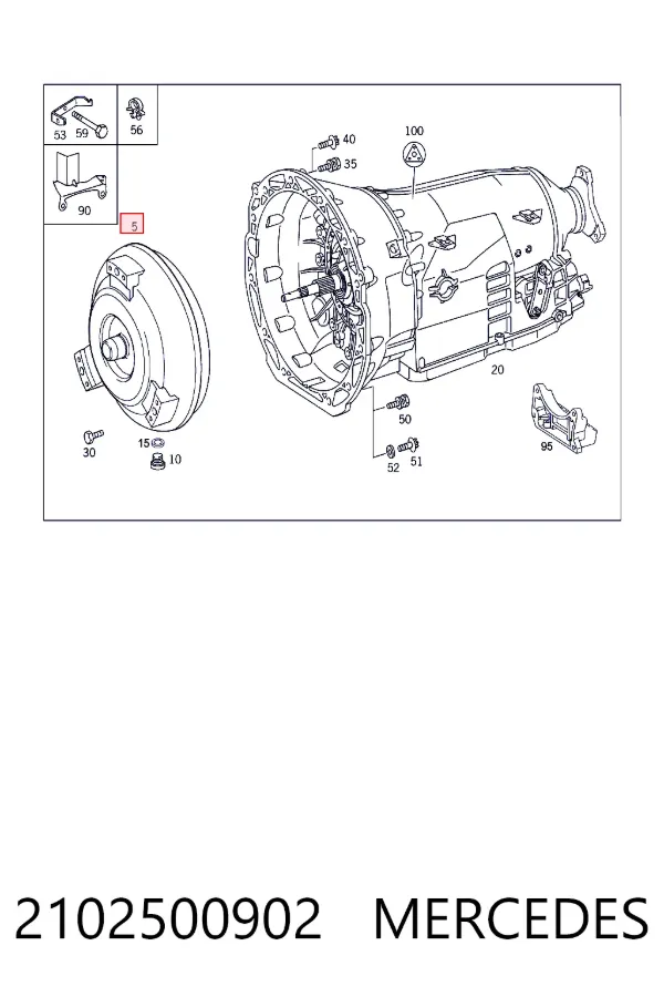 Купить A2102500902 Mercedes Передача гидромеханическая