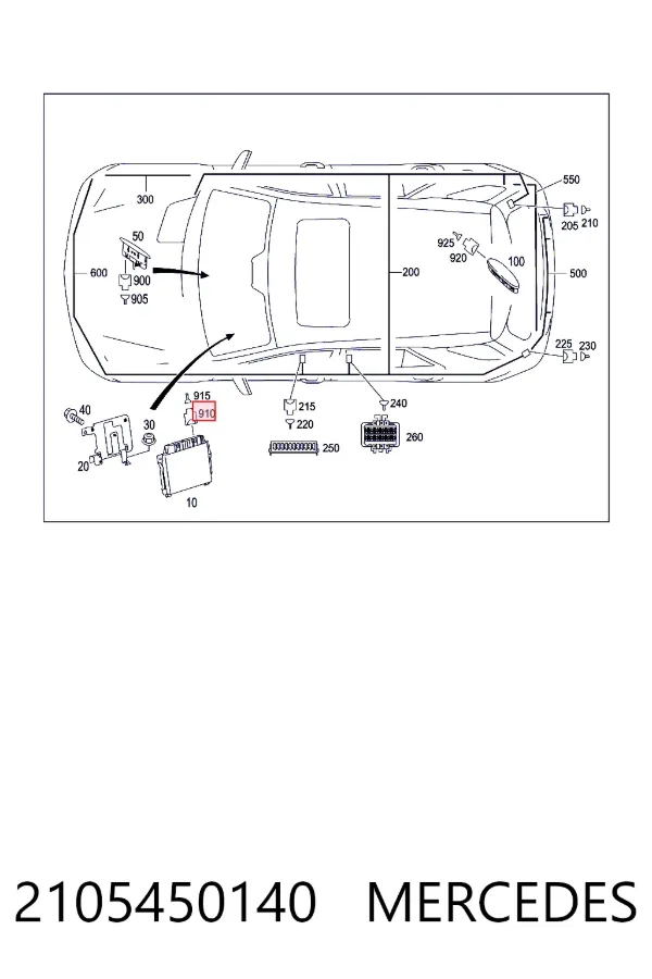  Mercedes A2105450140