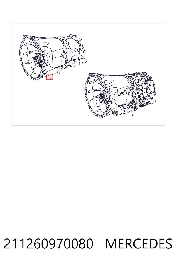 Коробка переключения передач Mercedes A2112609700 цена, от 175.14 USD