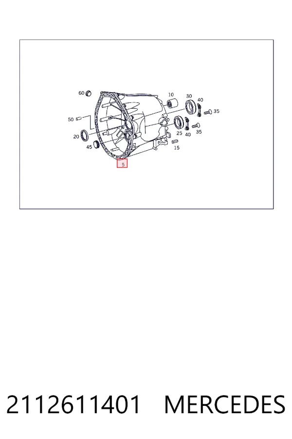 Корпус КПП Mercedes A2112611401 цена, от 50.68 USD