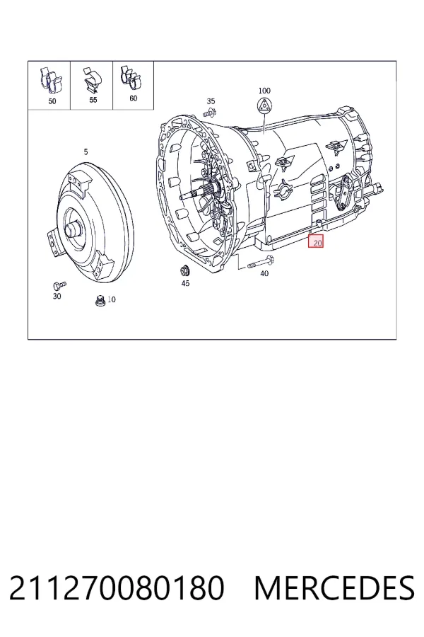 Коробка передач автомат Mercedes A2112700801 цена, от 395.92 USD