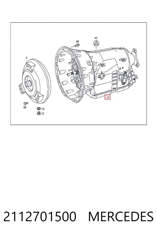Коробка передач автомат Mercedes A2112701500 цена, от 253.39 USD