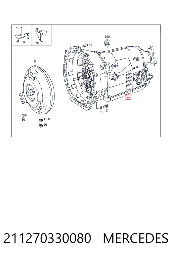 Коробка передач автомат Mercedes A2112703300 цена, от 443.43 USD