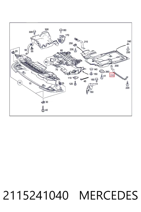  Mercedes A2115241040 цена, от 15.20 USD