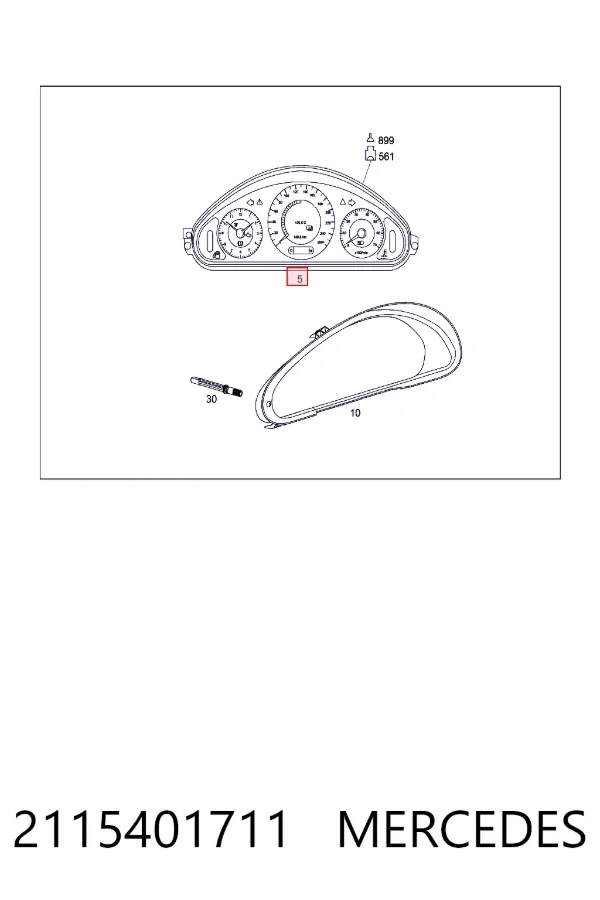 Приборная доска (щиток приборов) Mercedes A2115401711 цена, от 84.65 USD