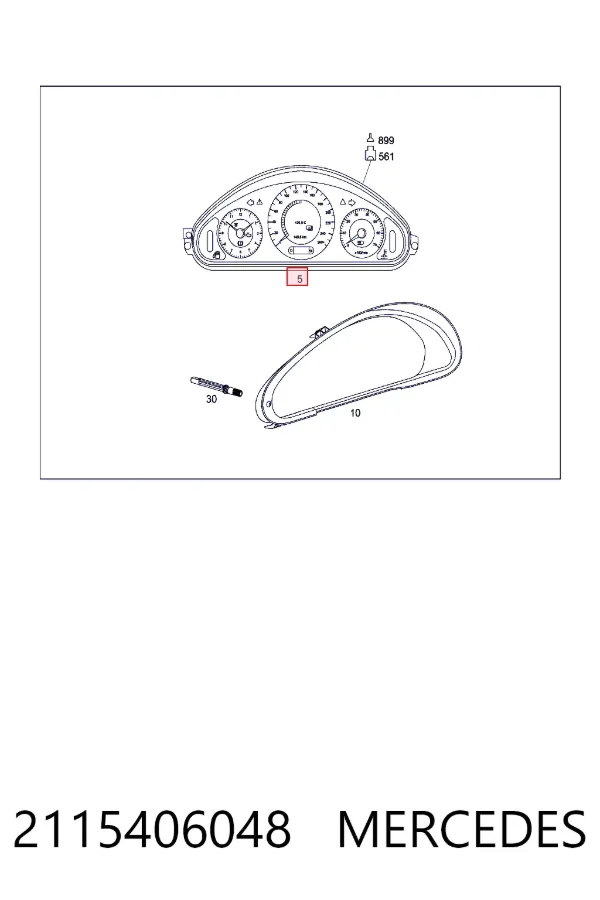Приборная доска Mercedes A2115406048