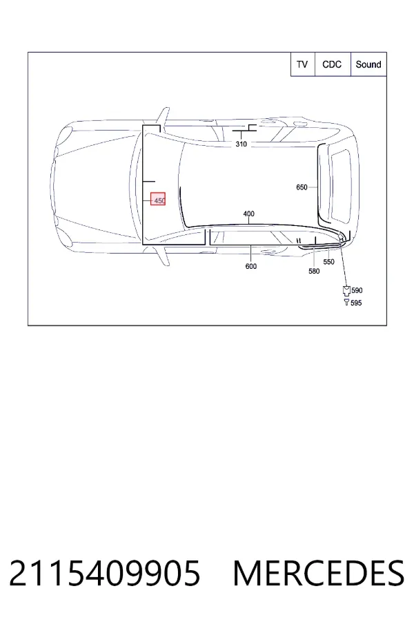 A2115409905 Mercedes 
