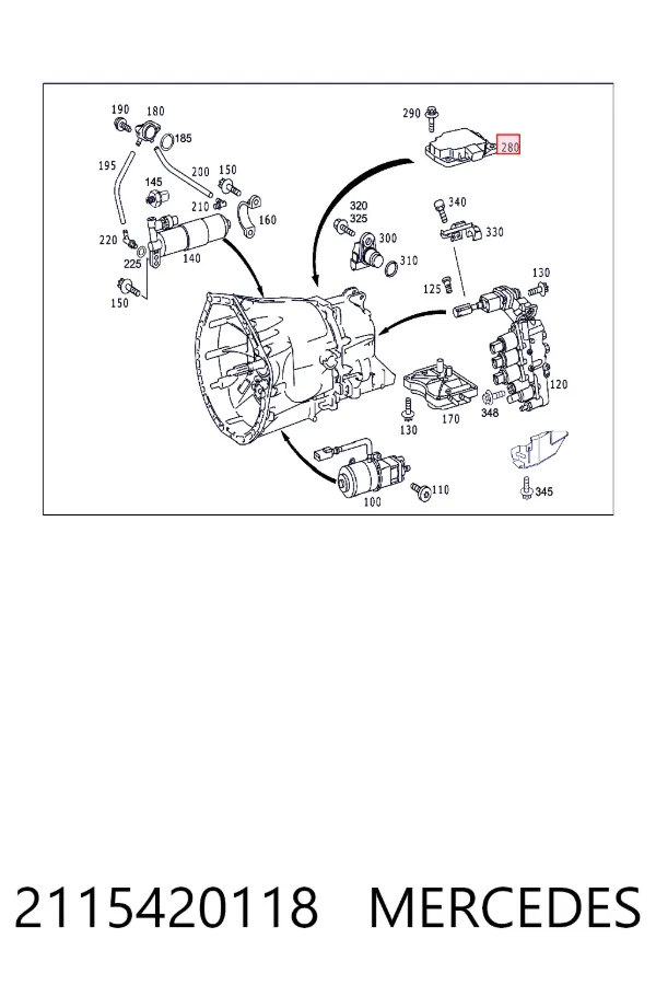 A2115420118 Mercedes Датчик положения селектора АКПП