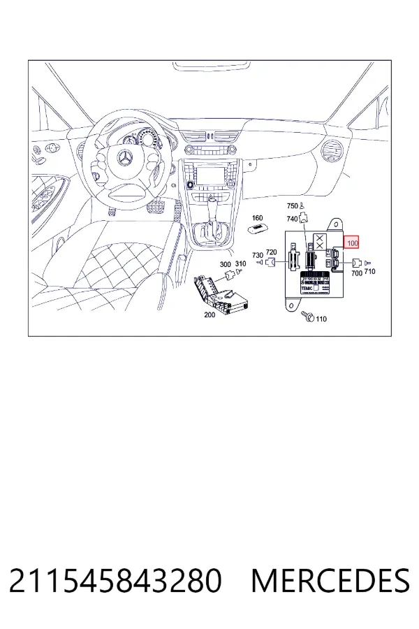 Блок управления сигналами SAM Mercedes A2115458432 цена, от 6.34 USD