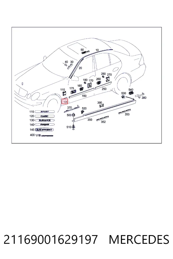  Mercedes A2116900162