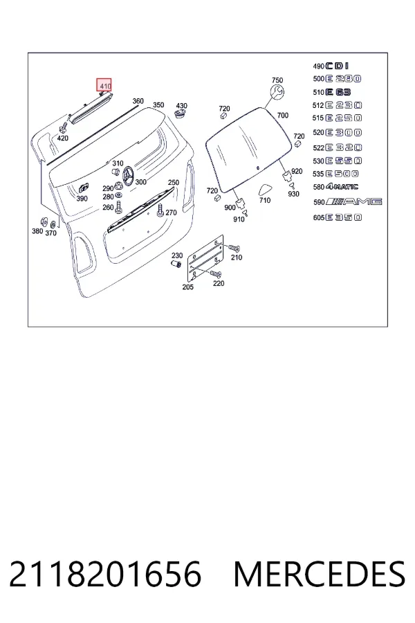 A2118201656 Mercedes Фонарь сигнальный