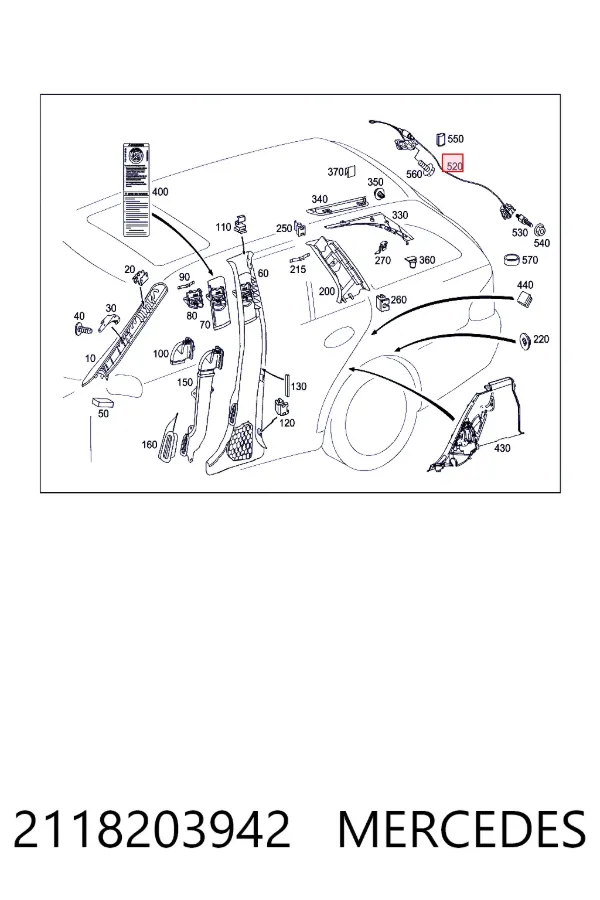  Mercedes A2118203942