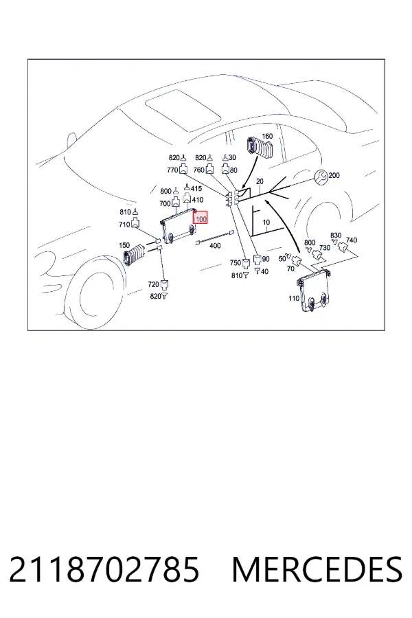 Блок комфорта 2118702785 Mercedes
