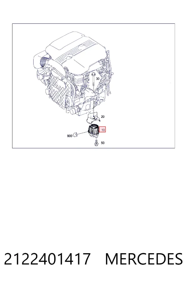 Левая подушка двигателя 2122401417 Mercedes