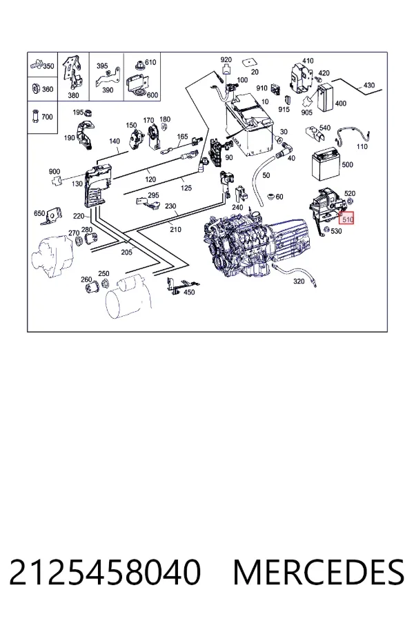  Mercedes A2125458040