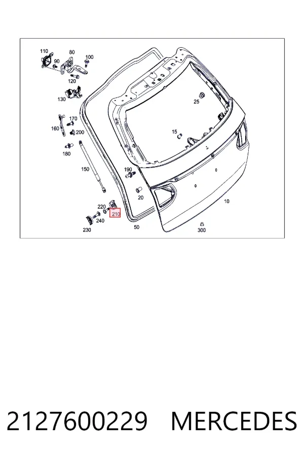  Mercedes A2127600229 цена, от 12.67 USD