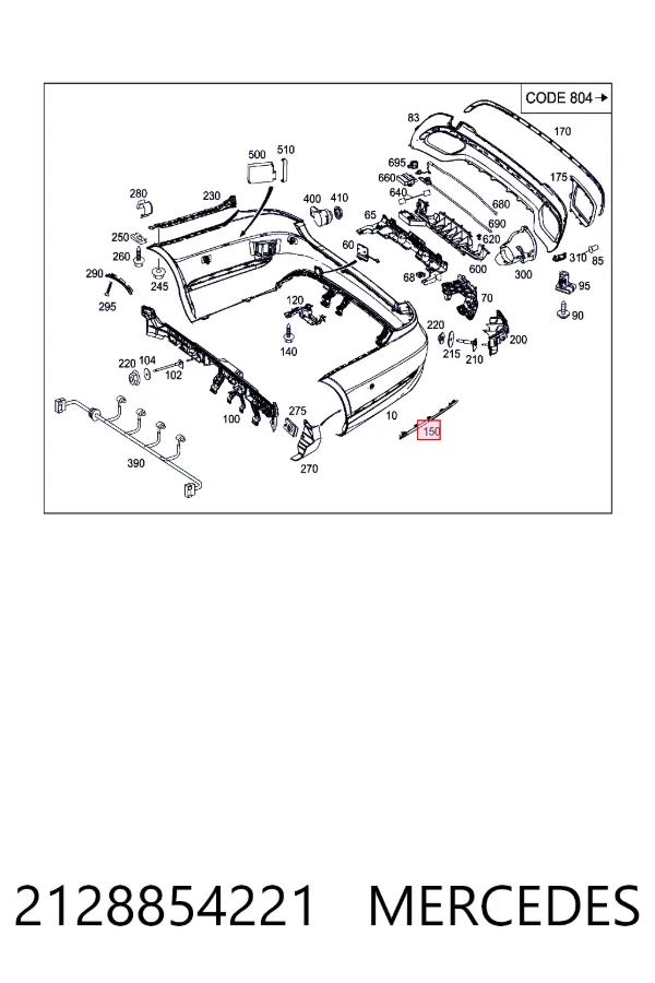  Mercedes A2128854221