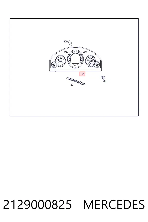 Панель приборов 2129000825 Mercedes