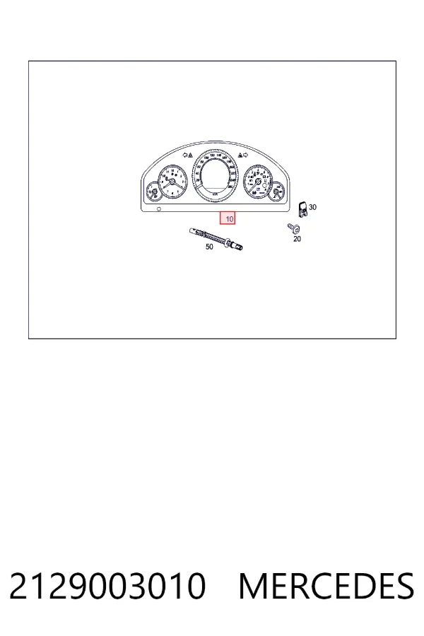 Приборная доска Mercedes A2129003010