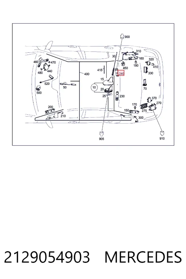 Купить A2129054903 Mercedes 