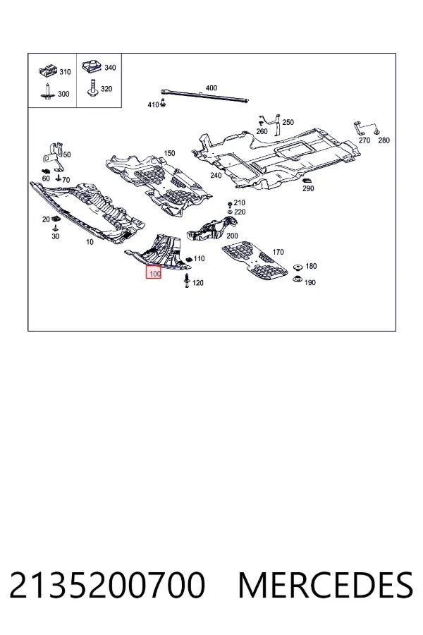 Защита бампера переднего правая 30825068 AND