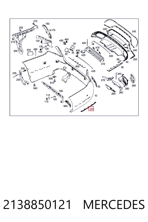 Купить A2138850121 Mercedes 