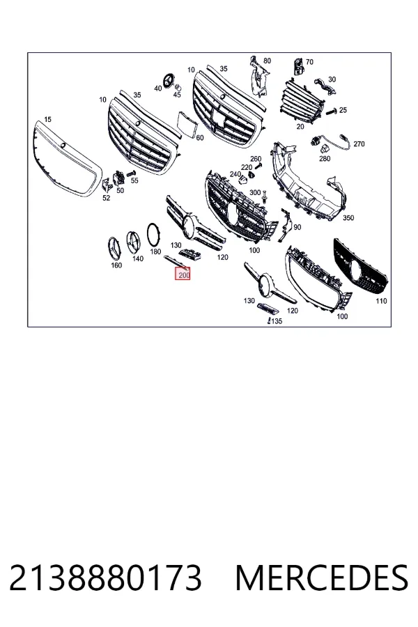 Купить A2138880173 Mercedes 