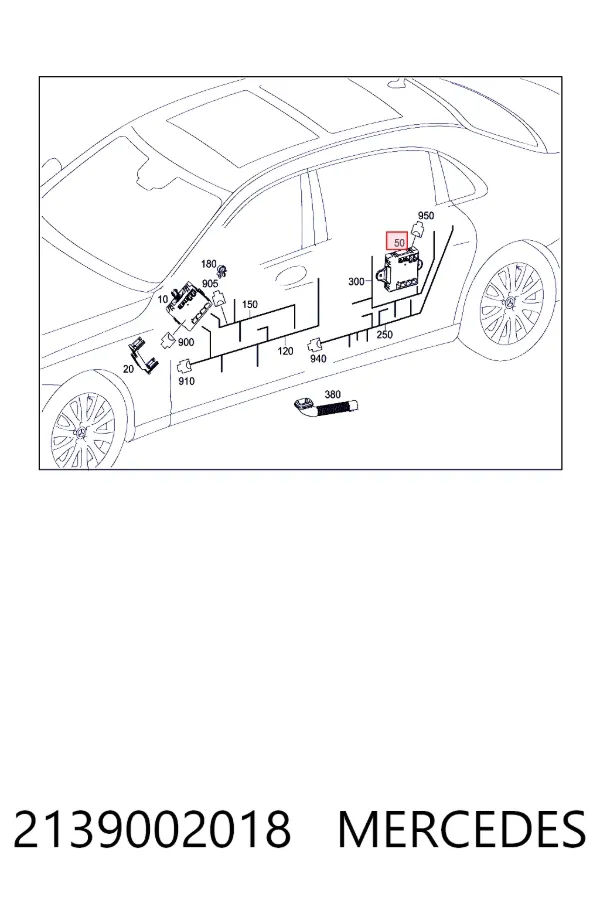 A2139002018 Mercedes Блок комфорта задней двери