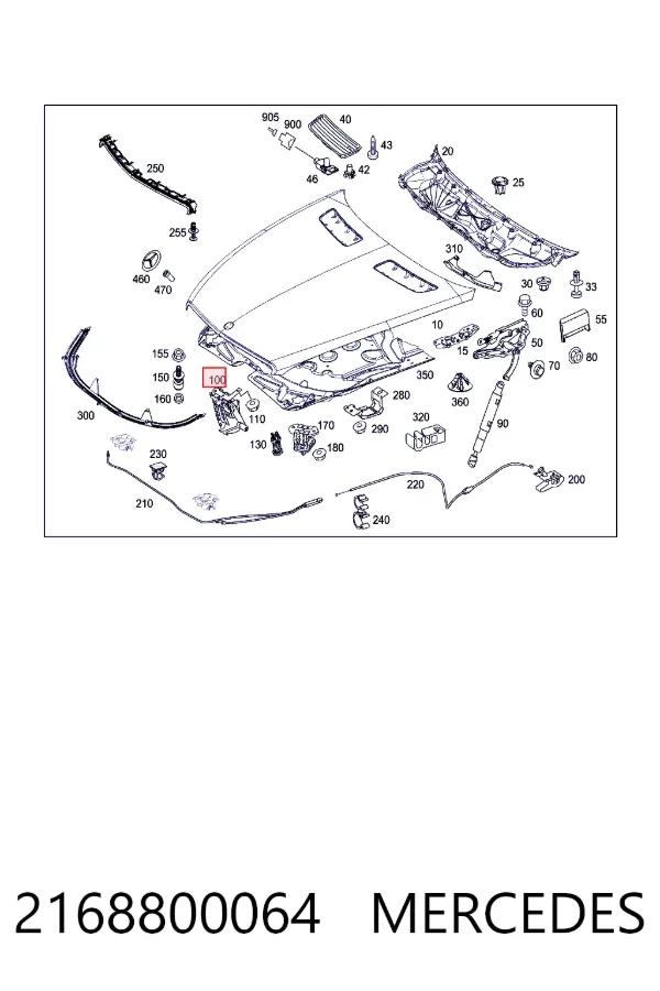  Mercedes A2168800064 цена, от 118.76 USD