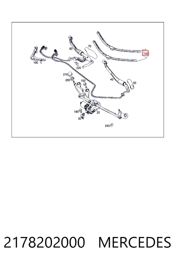 Дворники Mercedes A2178202000 цена, от 238.14 USD