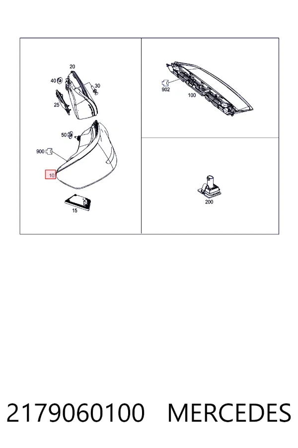 Купить A2179060100 Mercedes Левый стоп