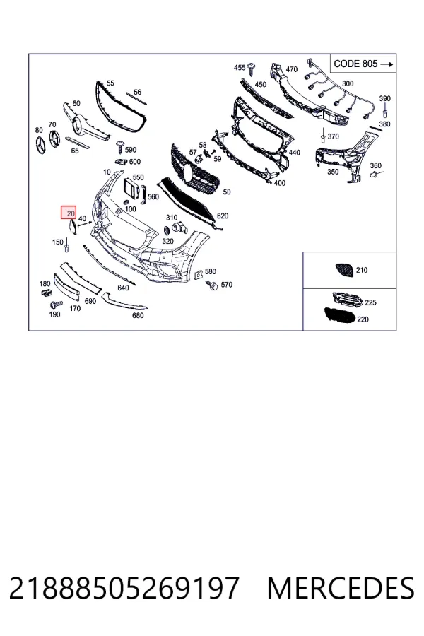  Mercedes A2188850526